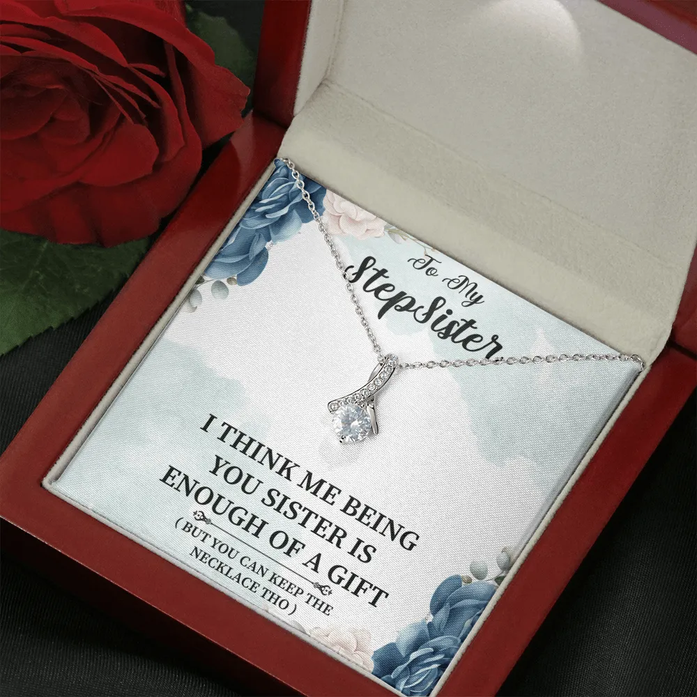 Stepsister - I Think Me Being You - Alluring Beauty Infinity Necklace Message Card