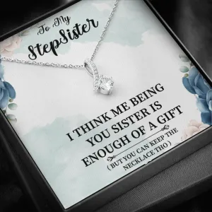 Stepsister - I Think Me Being You - Alluring Beauty Infinity Necklace Message Card