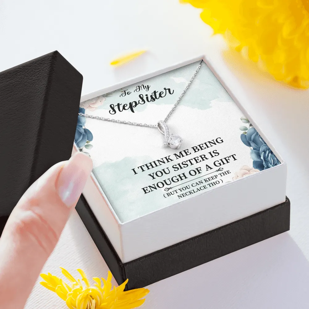 Stepsister - I Think Me Being You - Alluring Beauty Infinity Necklace Message Card
