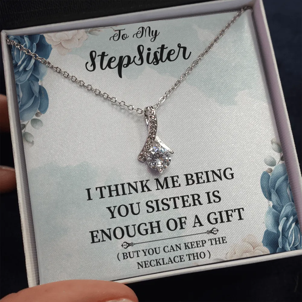 Stepsister - I Think Me Being You - Alluring Beauty Infinity Necklace Message Card