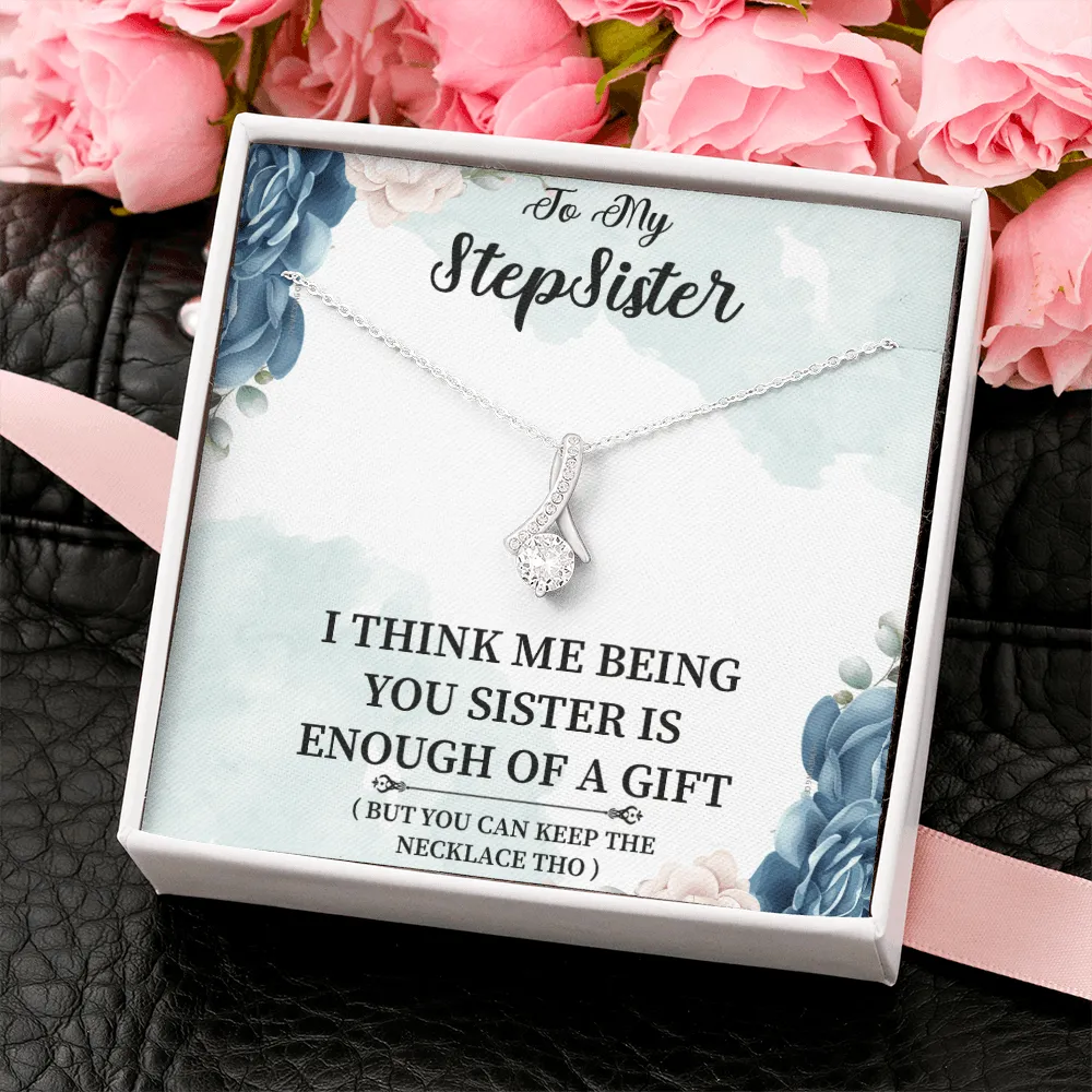 Stepsister - I Think Me Being You - Alluring Beauty Infinity Necklace Message Card