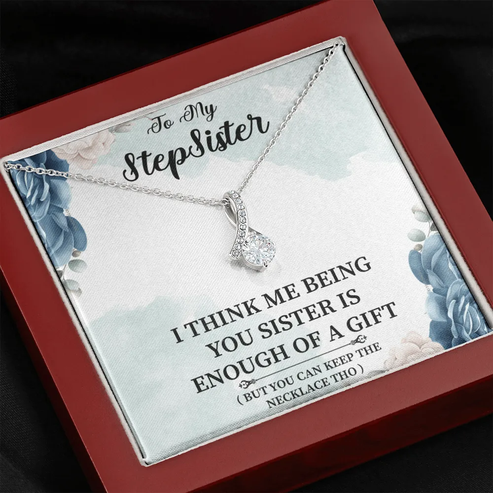 Stepsister - I Think Me Being You - Alluring Beauty Infinity Necklace Message Card