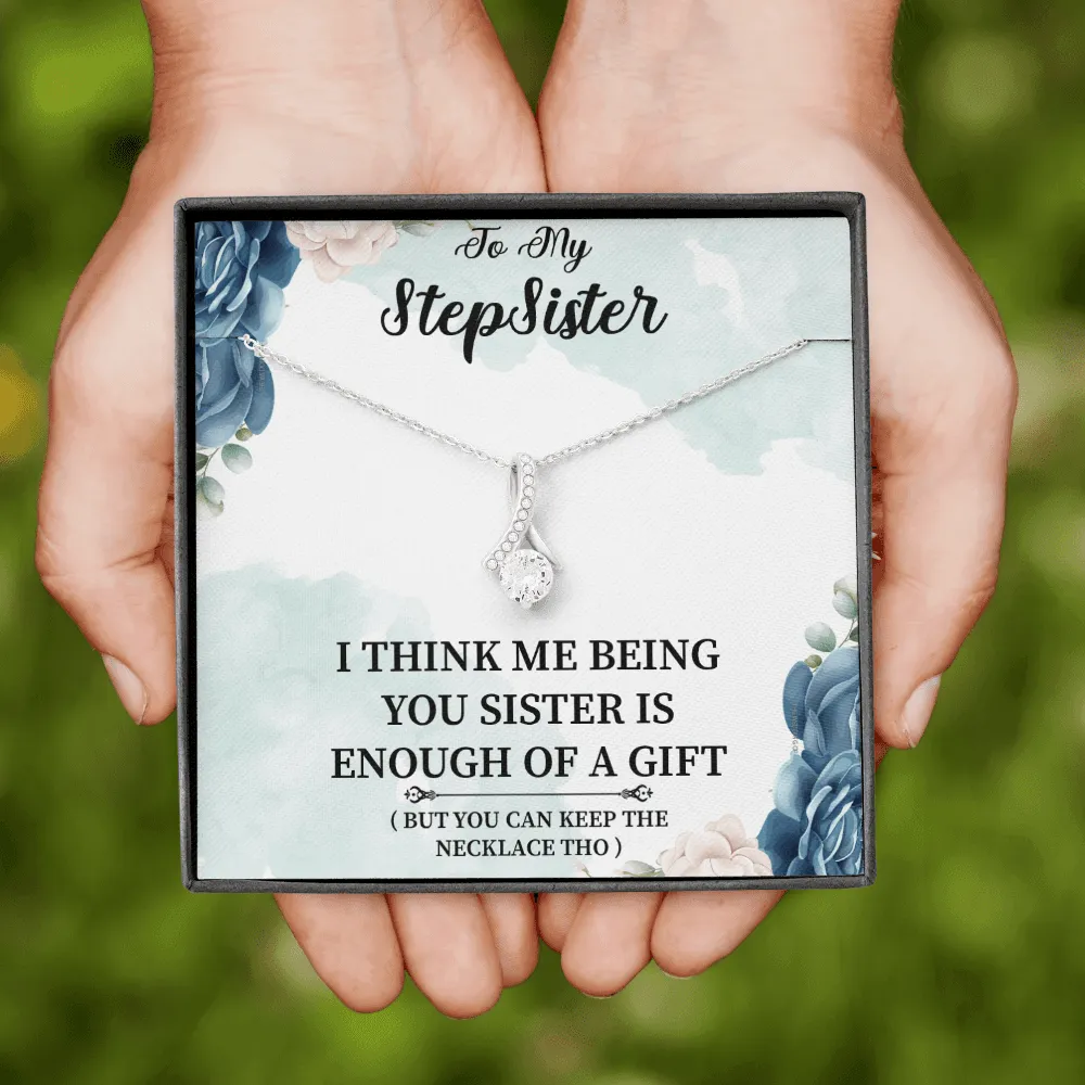 Stepsister - I Think Me Being You - Alluring Beauty Infinity Necklace Message Card
