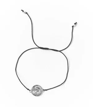 Sterling Silver Aquarius Zodiac Bracelet