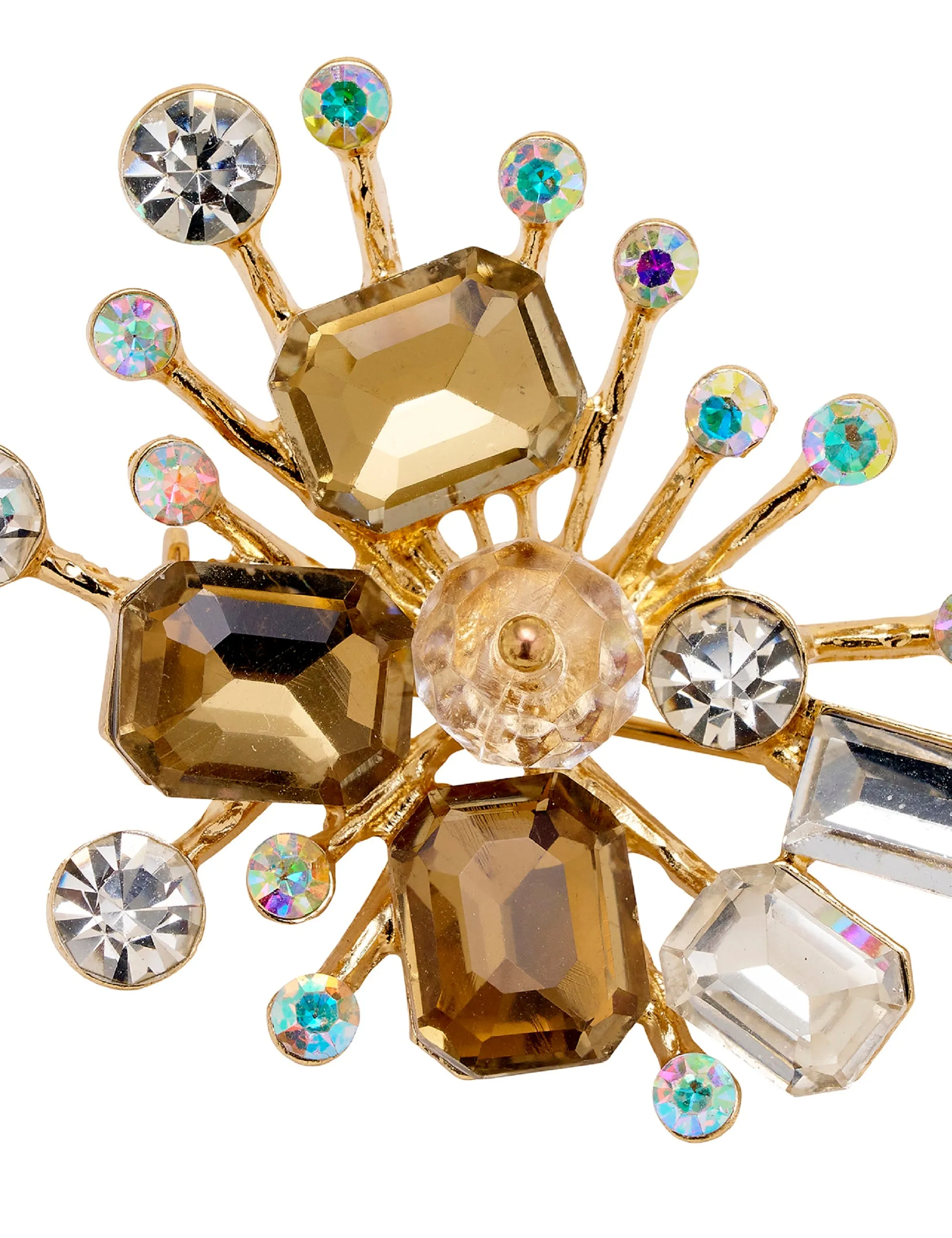 STONE SPRAY BROOCH