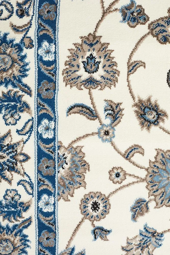 Sydney Collection Classic Rug White with White Border