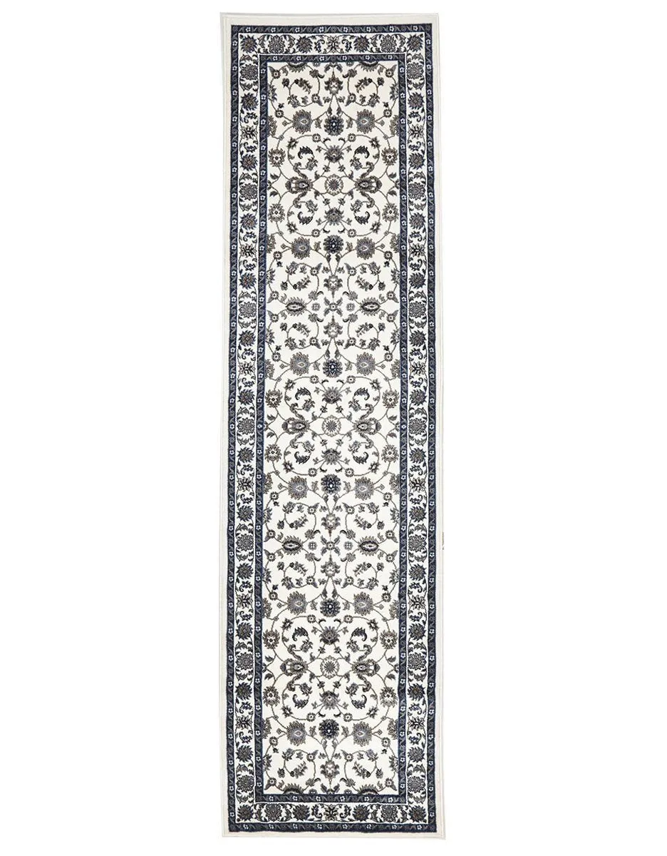 Sydney Collection Classic Rug White with White Border