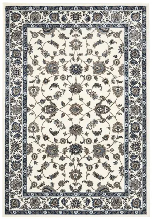Sydney Collection Classic Rug White with White Border