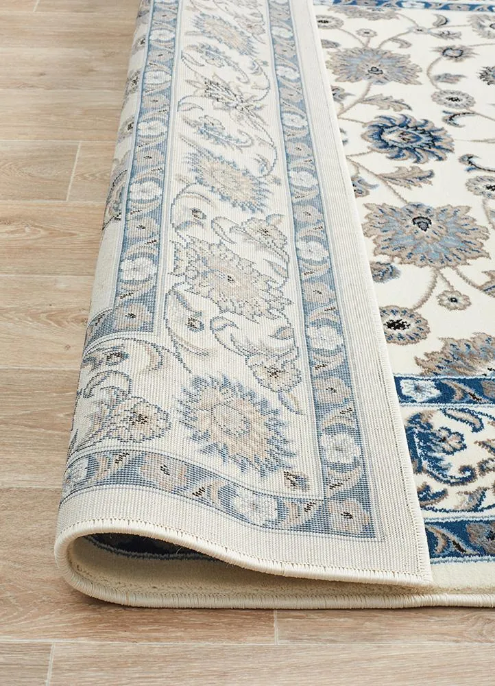 Sydney Collection Classic Rug White with White Border