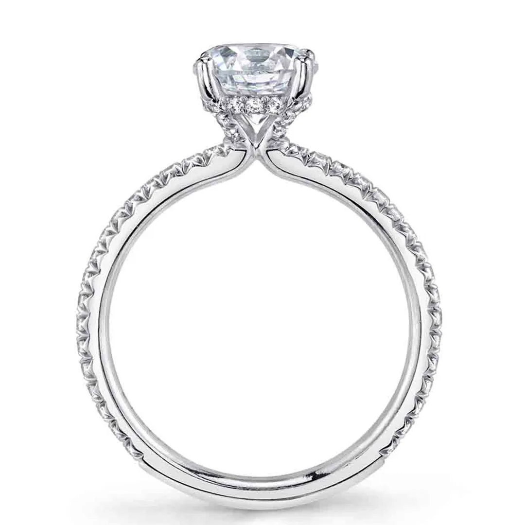 Sylvie Radiant Cut Classic Engagement Ring