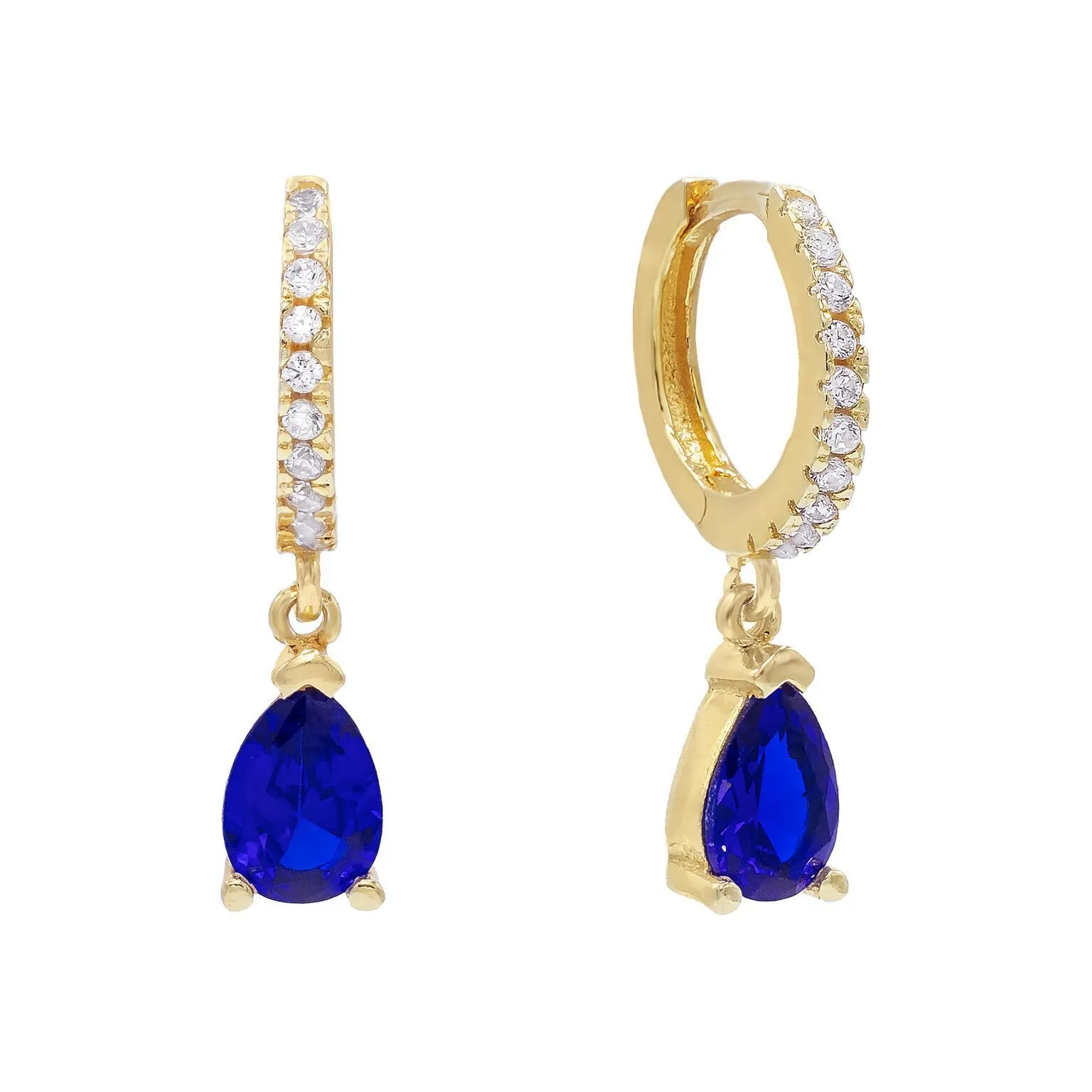 Teardrop Huggie Earring
