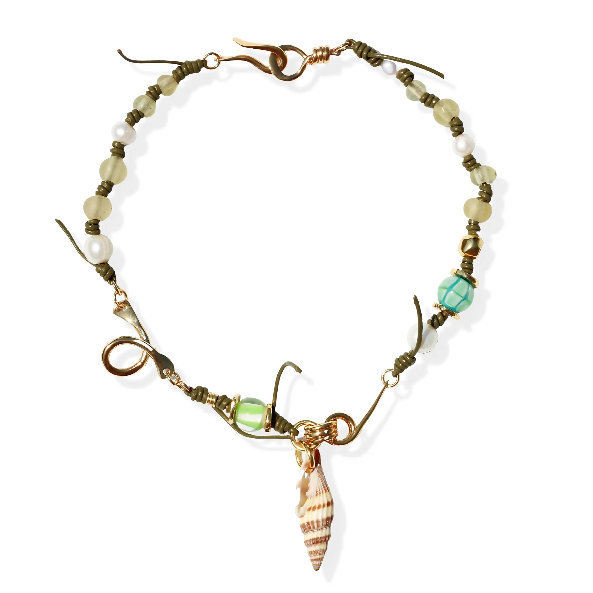 Terra Necklace with Seashell Pendant - One Of A Kind