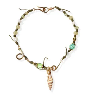 Terra Necklace with Seashell Pendant - One Of A Kind