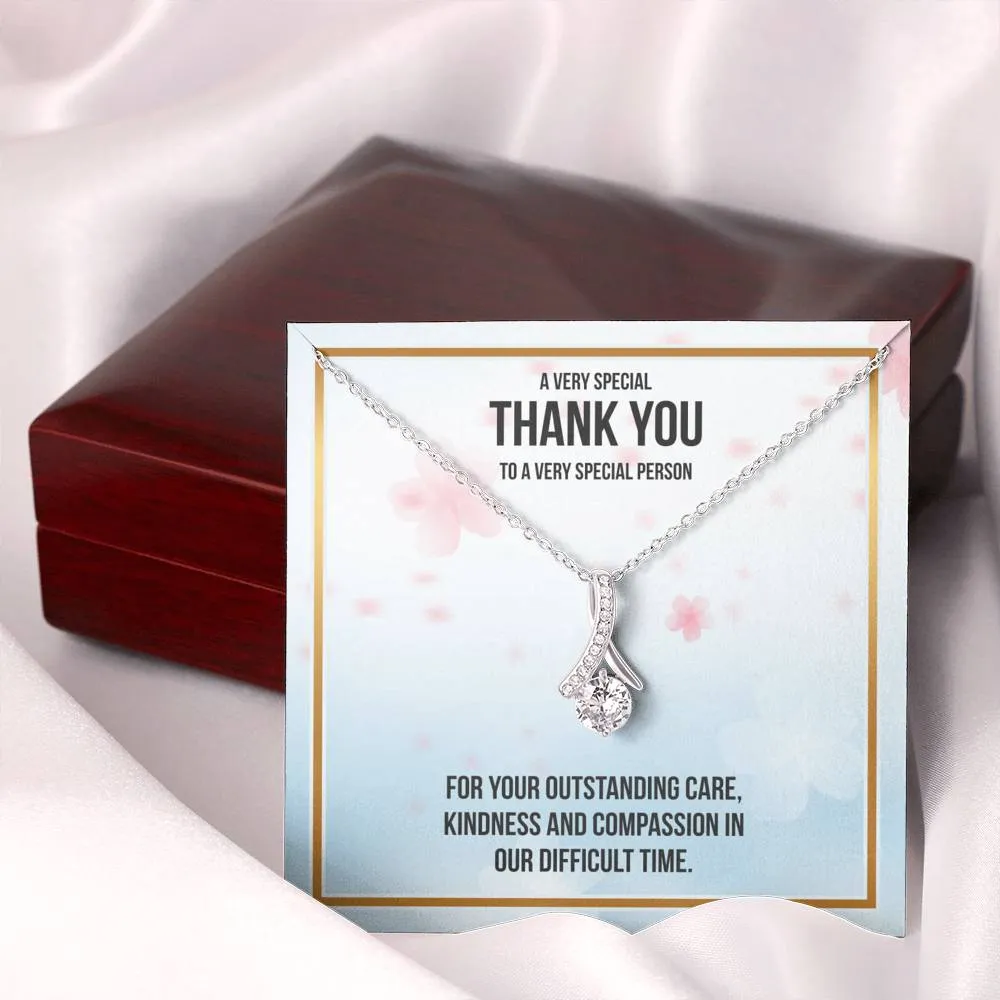Thank You Gift For Nurse - Ribbon Necklace - Very Special Person