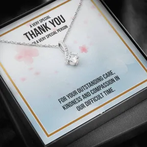 Thank You Gift For Nurse - Ribbon Necklace - Very Special Person