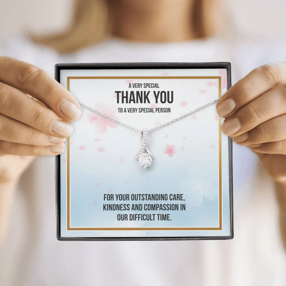 Thank You Gift For Nurse - Ribbon Necklace - Very Special Person
