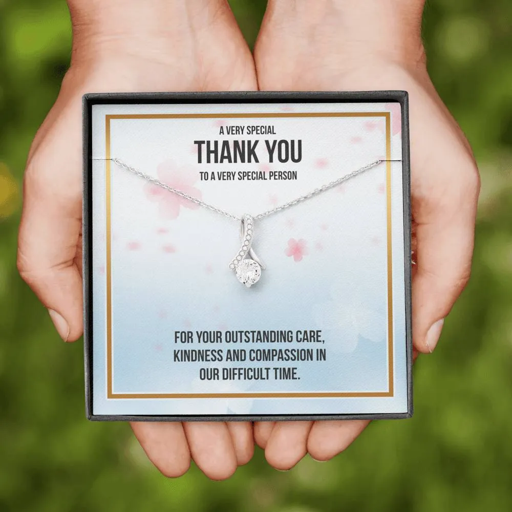 Thank You Gift For Nurse - Ribbon Necklace - Very Special Person