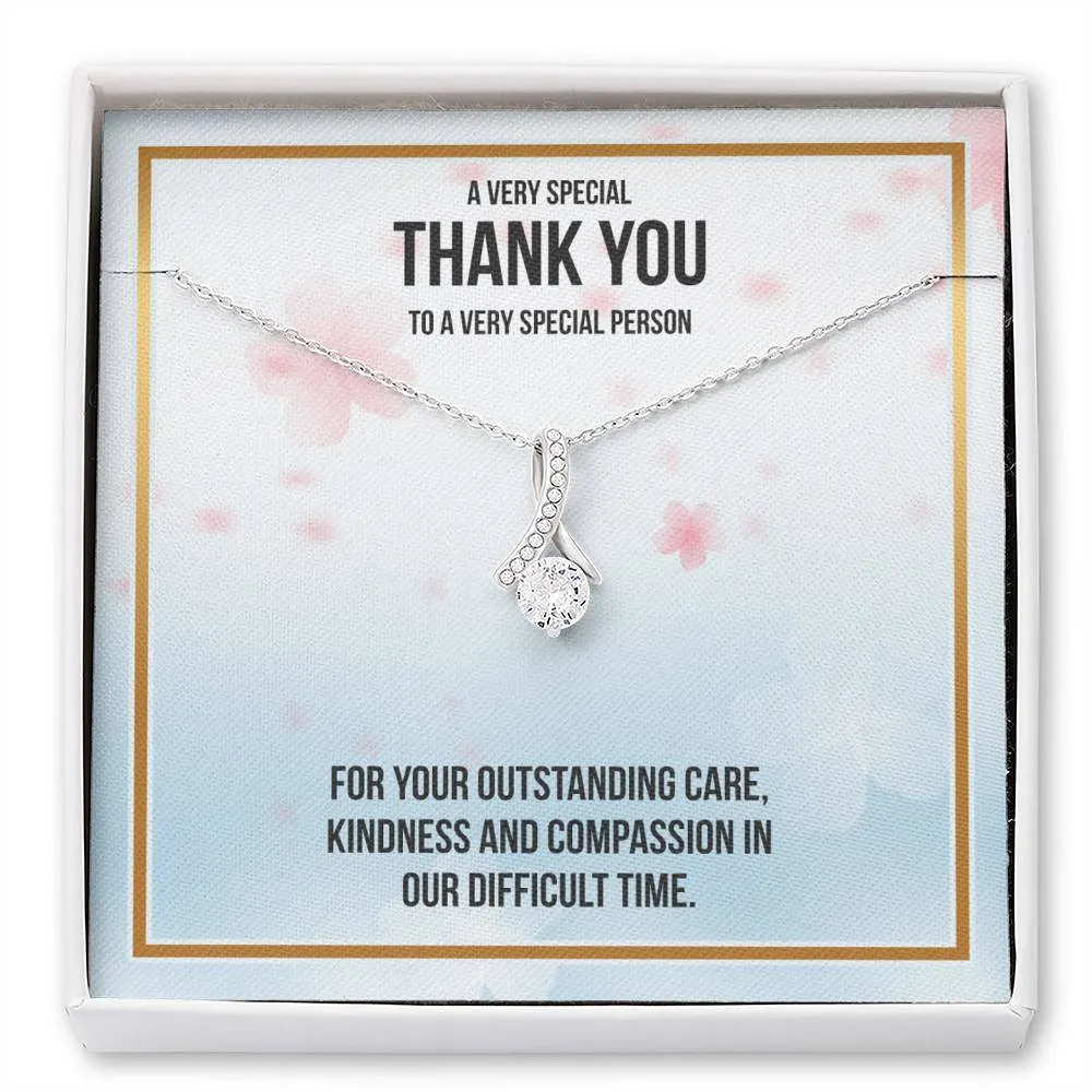 Thank You Gift For Nurse - Ribbon Necklace - Very Special Person