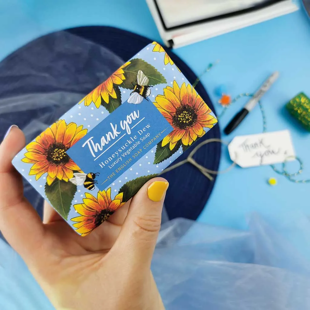 Thank You Zesty Lemon and Orange Gift Soap Bar