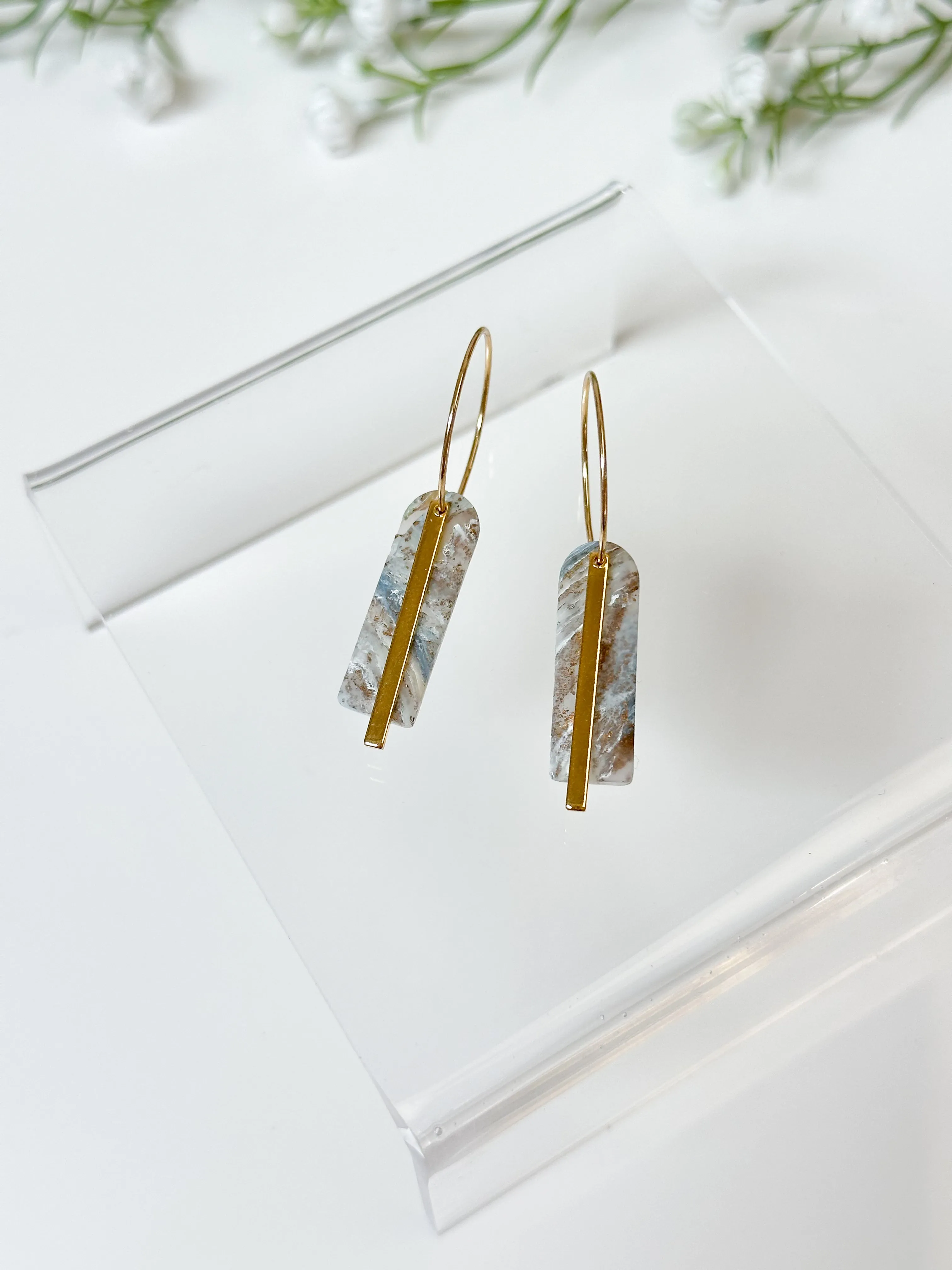 The Agate Skinny Hoops 11 (One-of-a-kind)