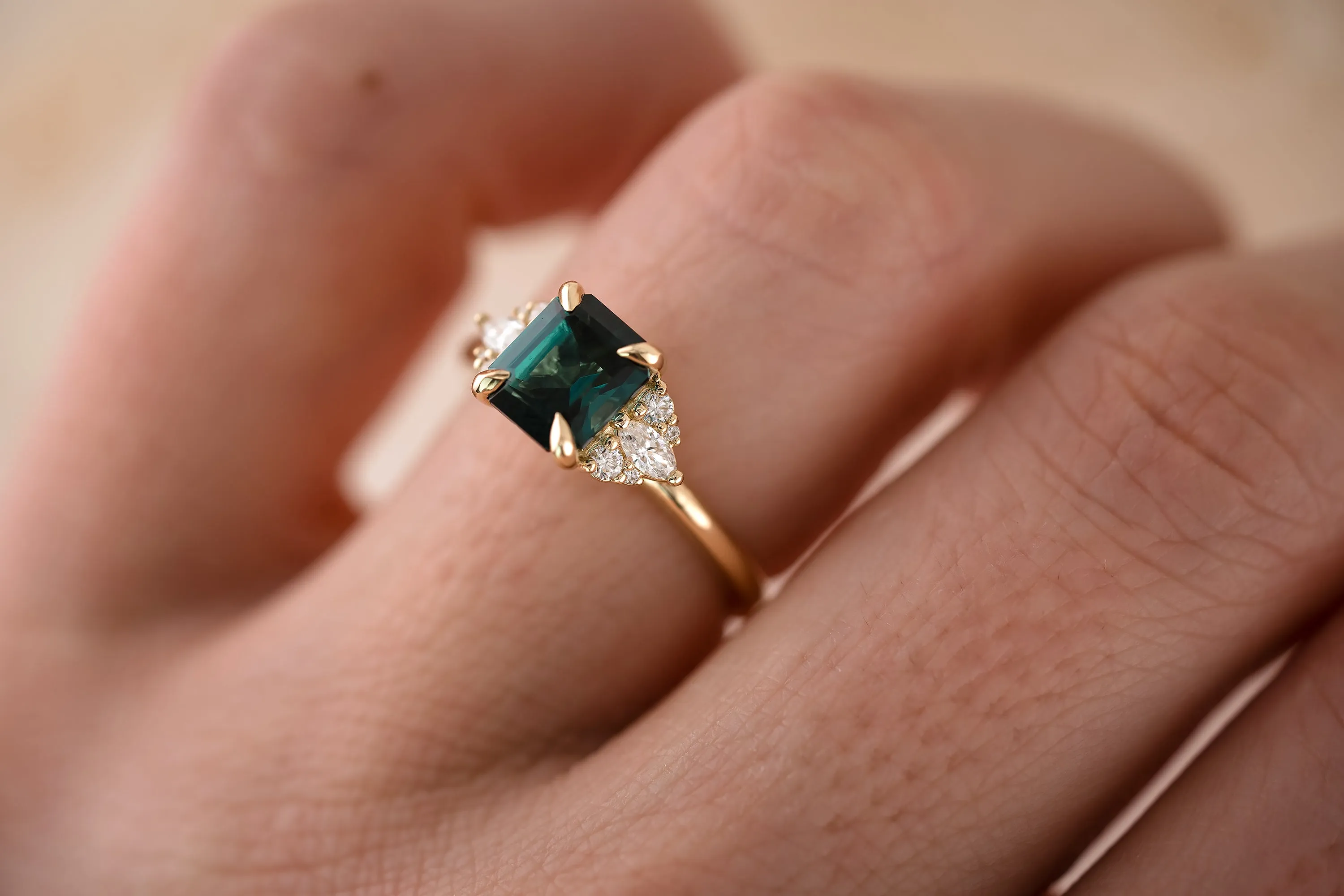The Aya 1.56 CT Indicolite Ring