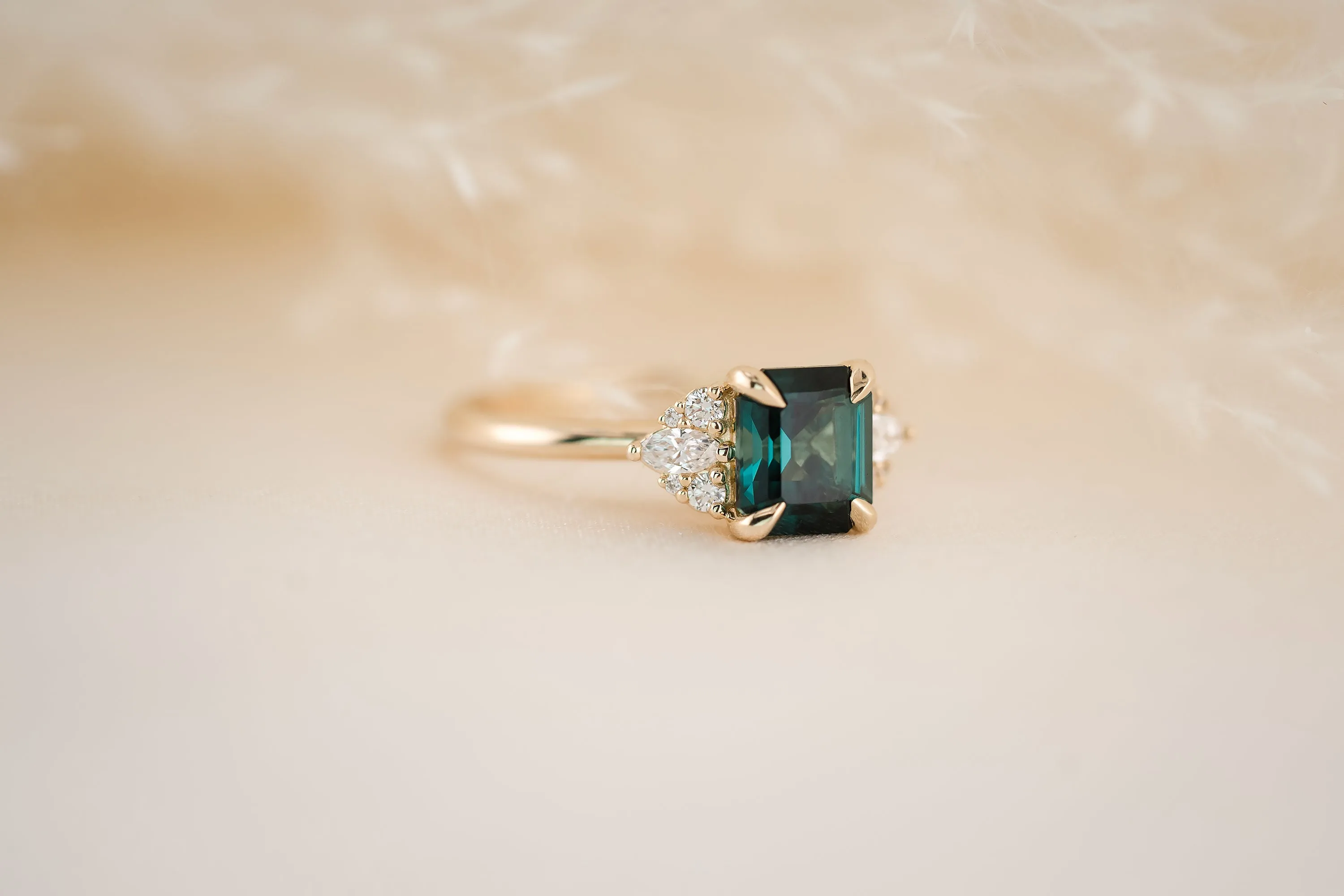 The Aya 1.56 CT Indicolite Ring