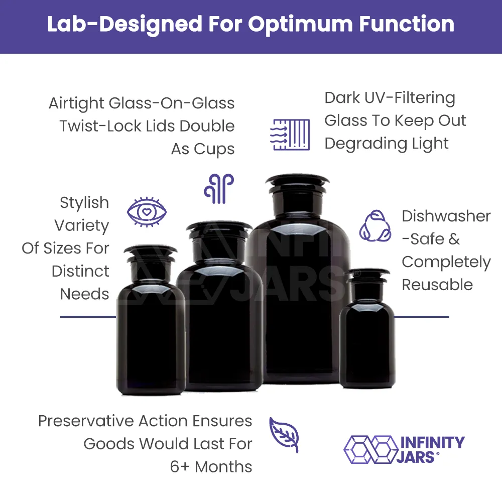 The Complete Apothecary Collection - 4 All-Glass Jars