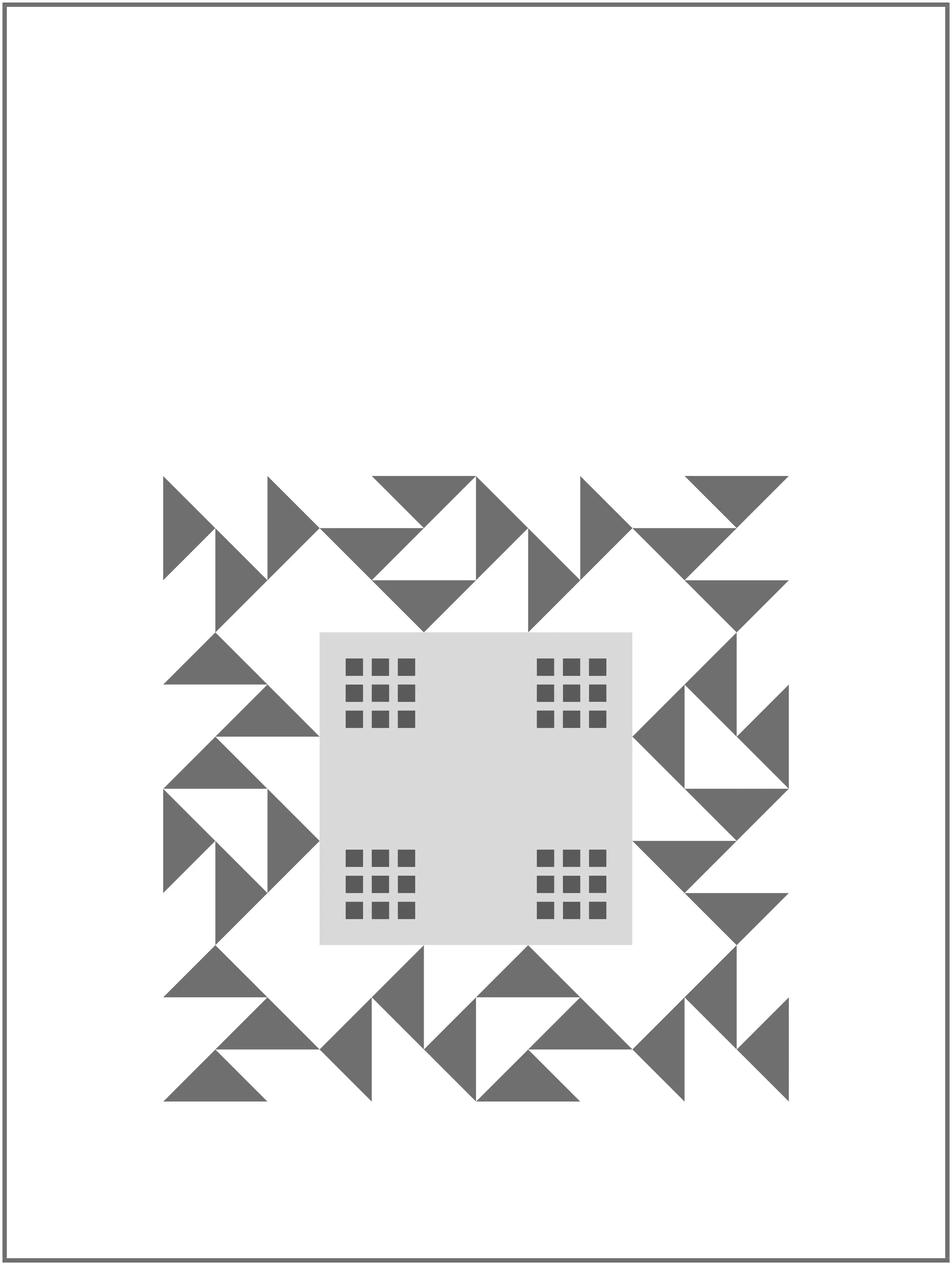Three Squared Quilt Block Pattern