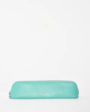 Tiffany & Co. Classic Tiffany Blue Leather Small Pencil Case