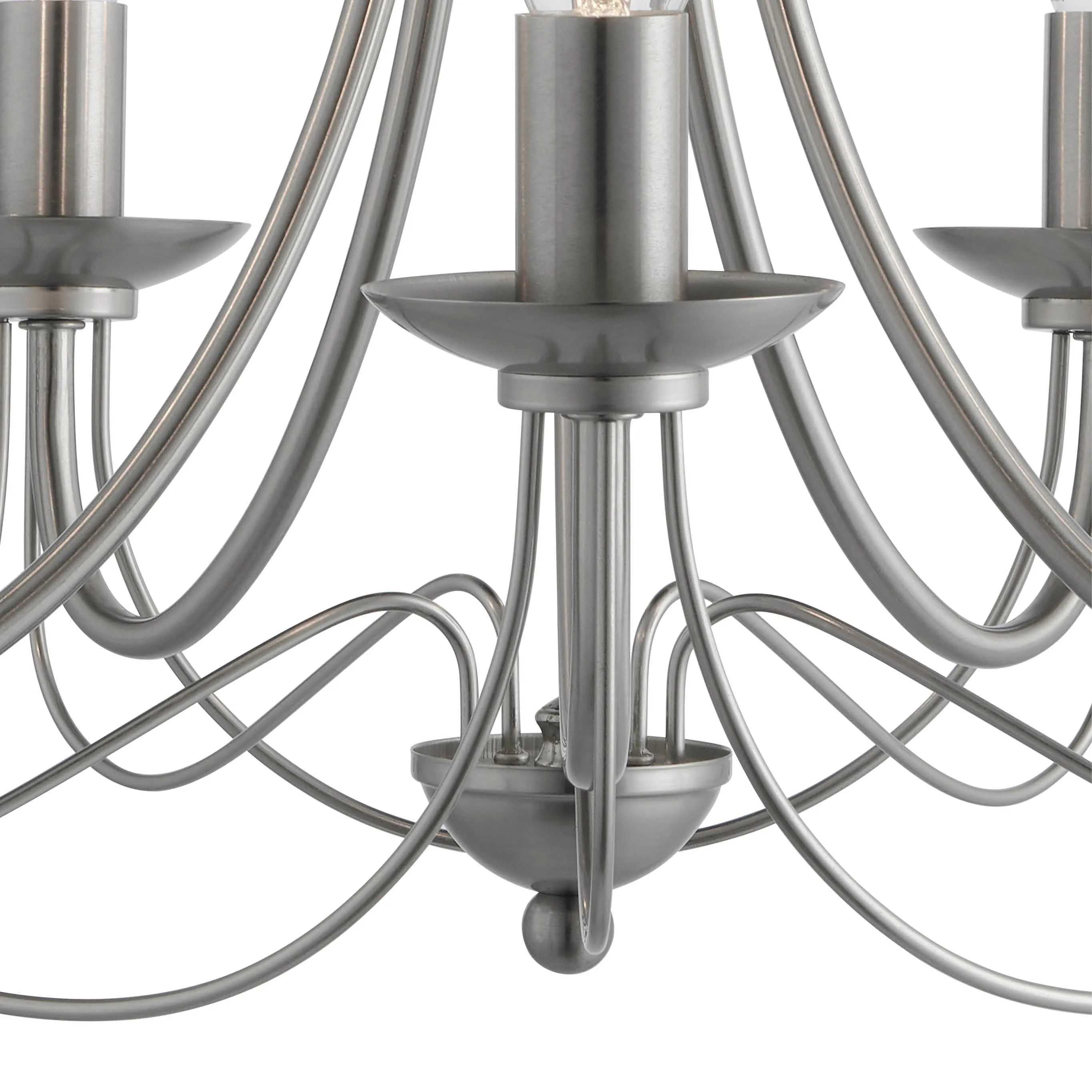 Tilney 5 Light Candle Chandelier Satin Silver