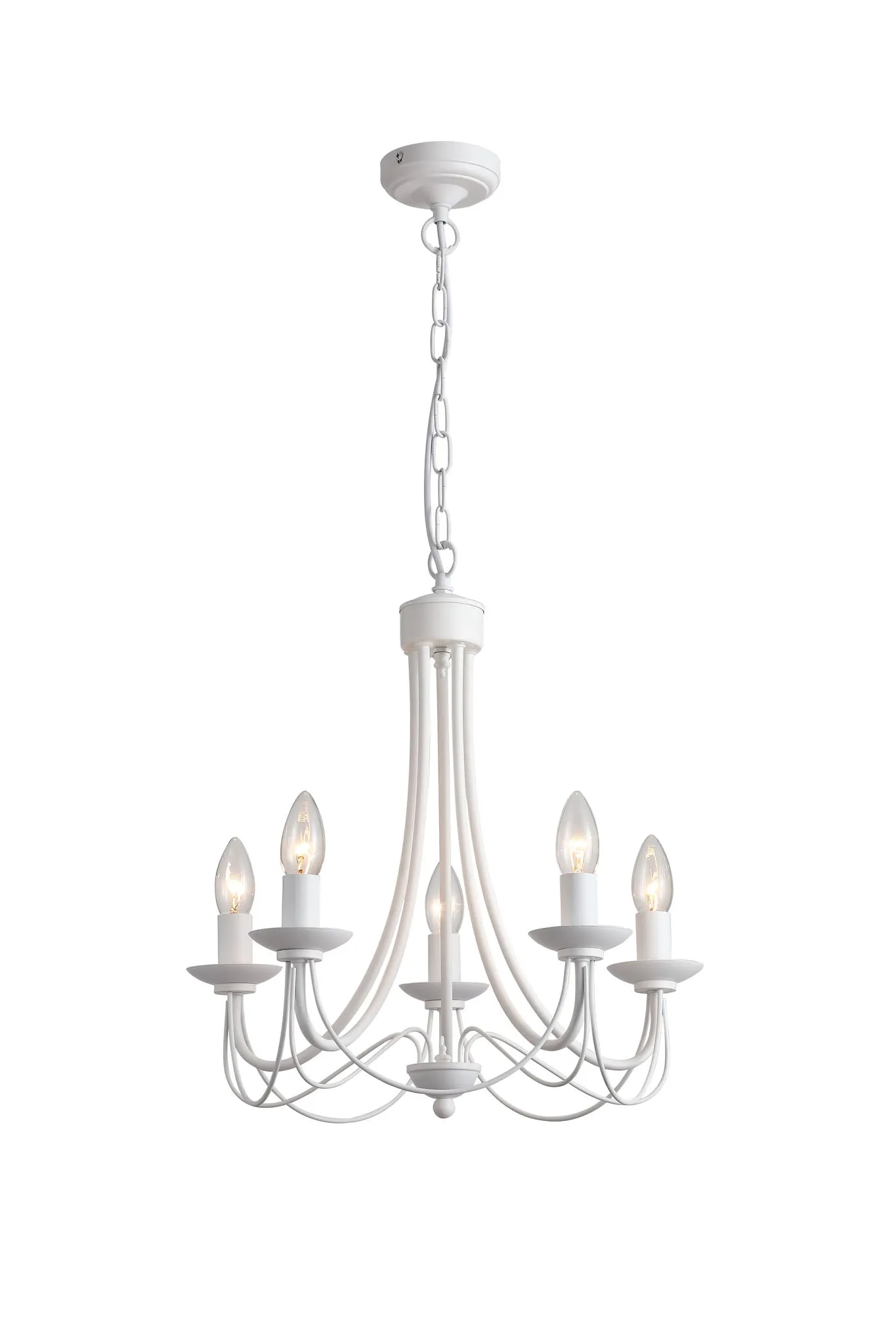 Tilney 5 Light Candle Chandelier White