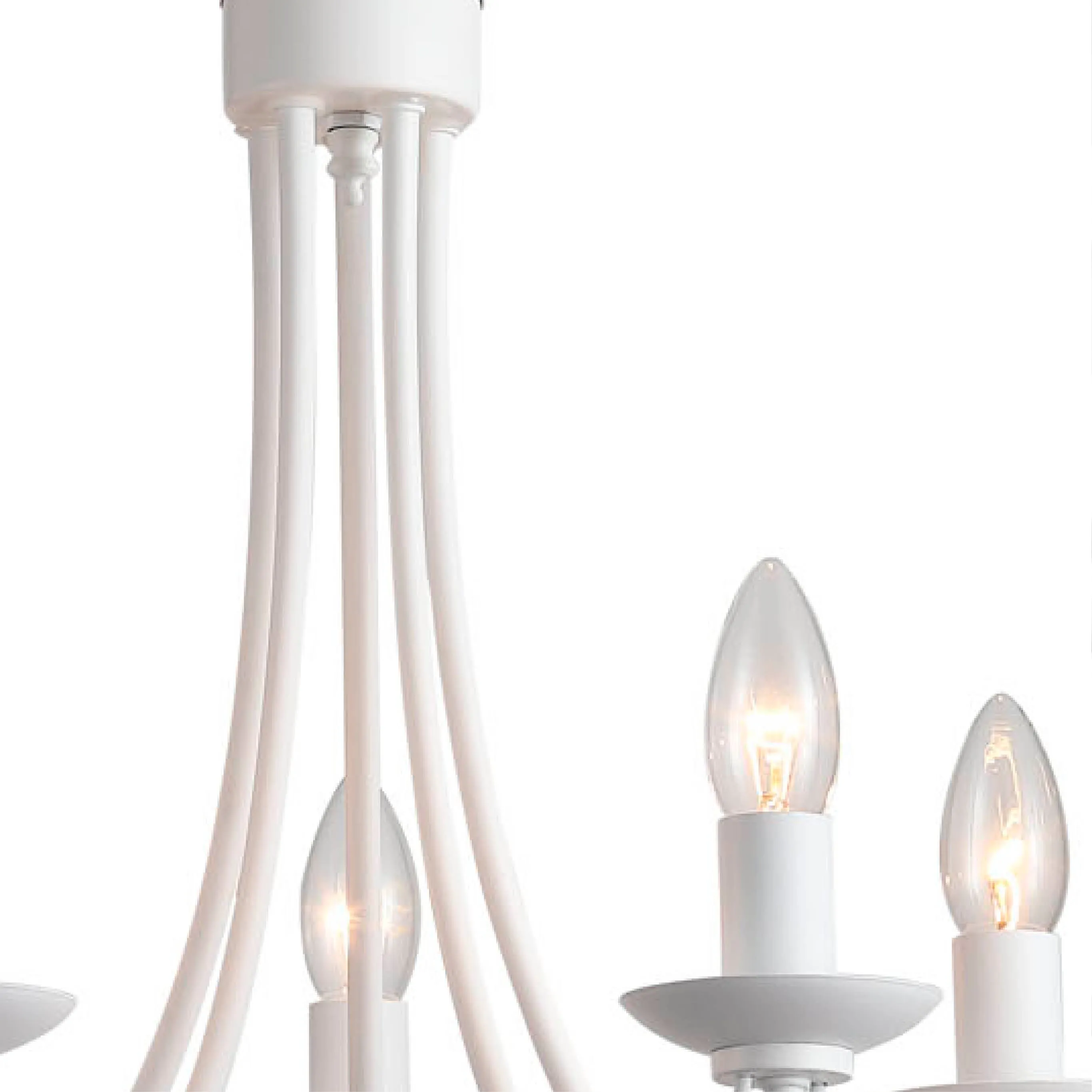 Tilney 5 Light Candle Chandelier White
