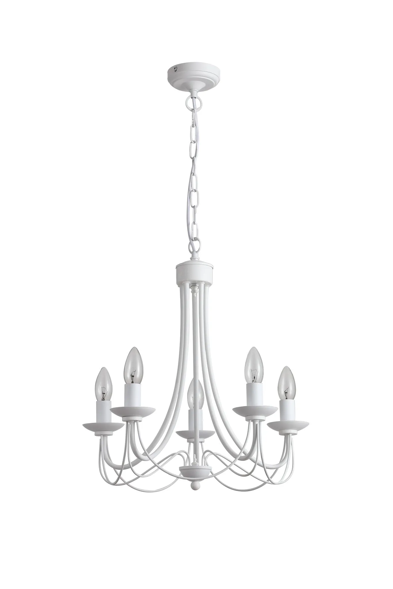 Tilney 5 Light Candle Chandelier White