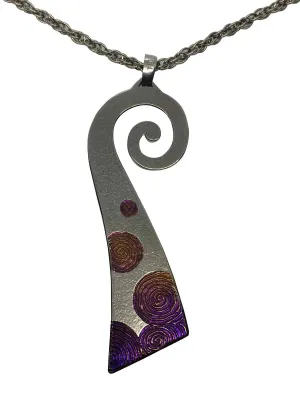 Titanium pendant - SPIRAL model