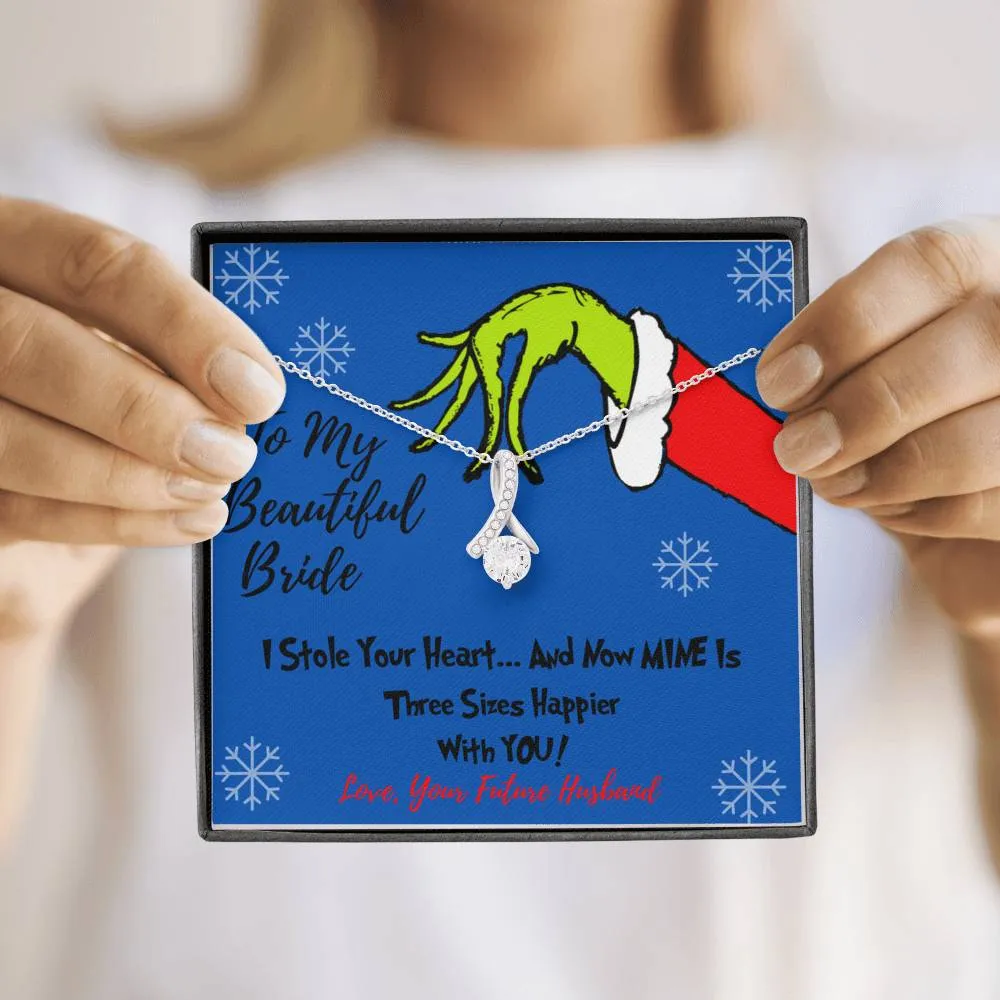 To My Beautiful Bride Grinch Necklace