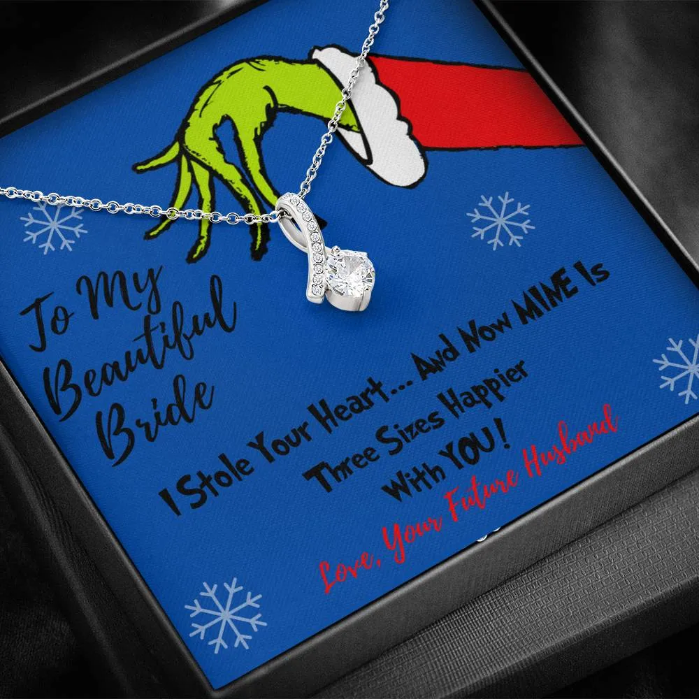 To My Beautiful Bride Grinch Necklace