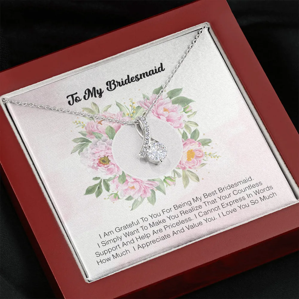 To My Bridesmaid - I Am Grateful To You