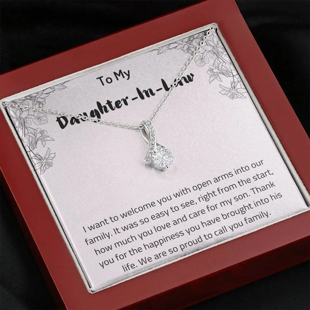 To My Daughter In Law Necklace