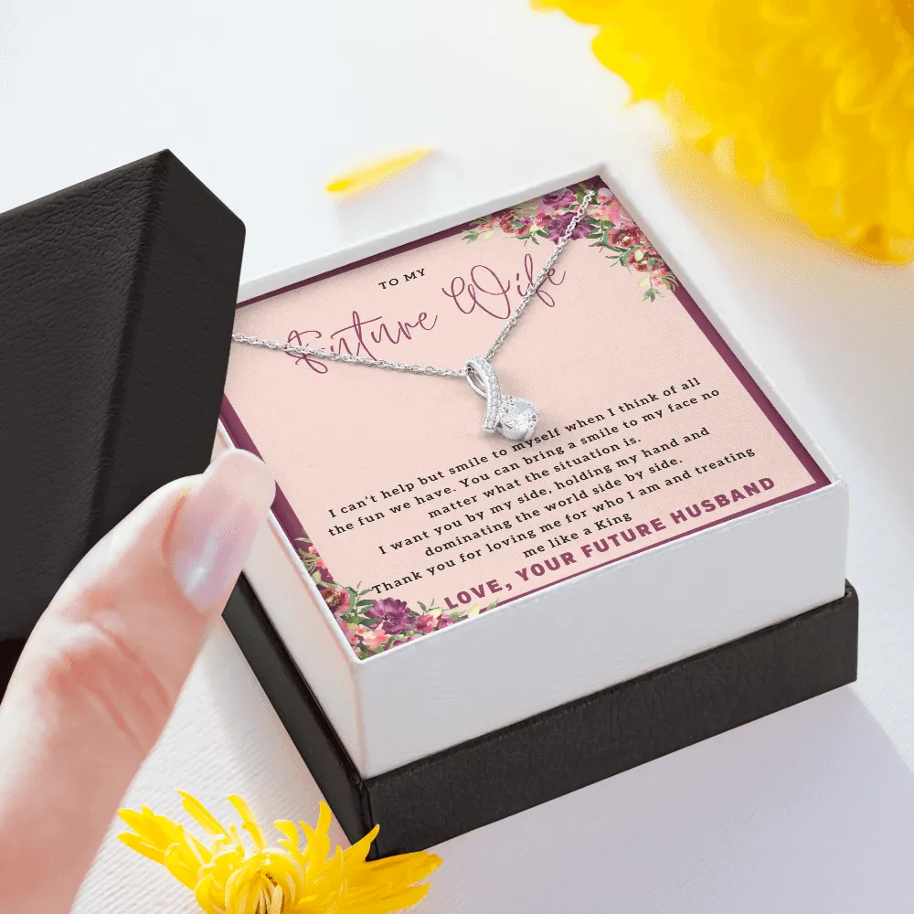 To my future wife massage card necklace with luxury box