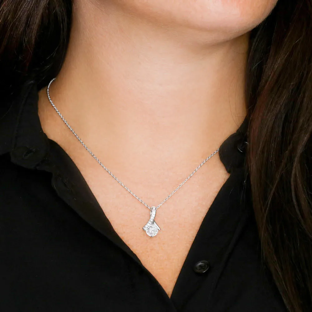 To my future wife massage card necklace with luxury box