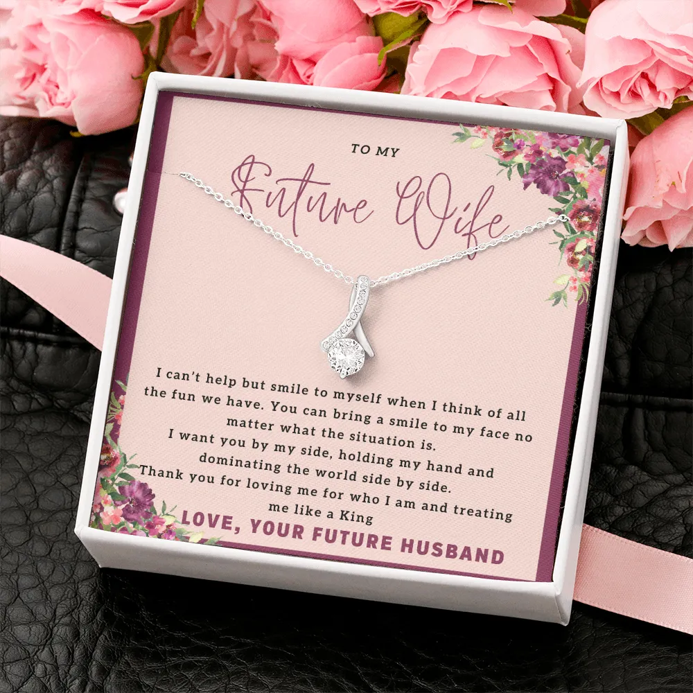 To my future wife massage card necklace with luxury box
