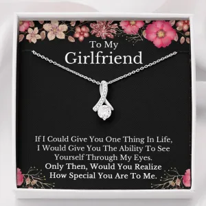 To My Girlfriend Necklace, Girlfriend Gift, Girlfriend Necklace, Girlfriend Birthday, Anniversary Gift for Girlfriend, Christmas Gifts