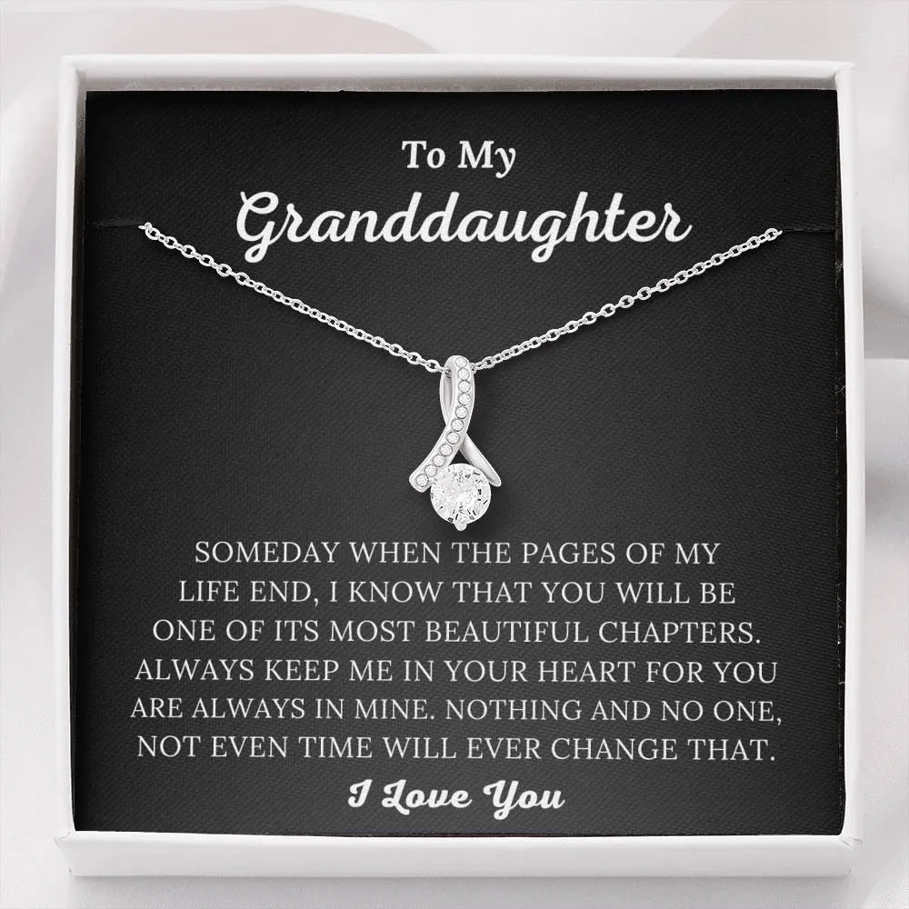 To My Granddaughter - Always Keep Me In Your Heart - Alluring Beauty Necklace