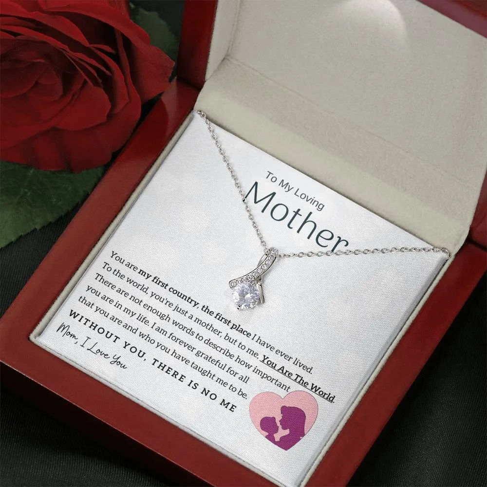 To My Loving Mother - You Are The World To Me! (Limited Time Offer) - Alluring Beauty Necklace