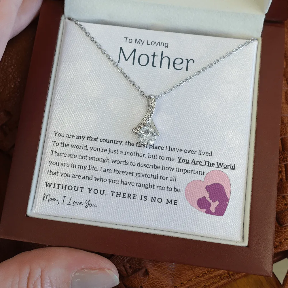 To My Loving Mother - You Are The World To Me! (Limited Time Offer) - Alluring Beauty Necklace