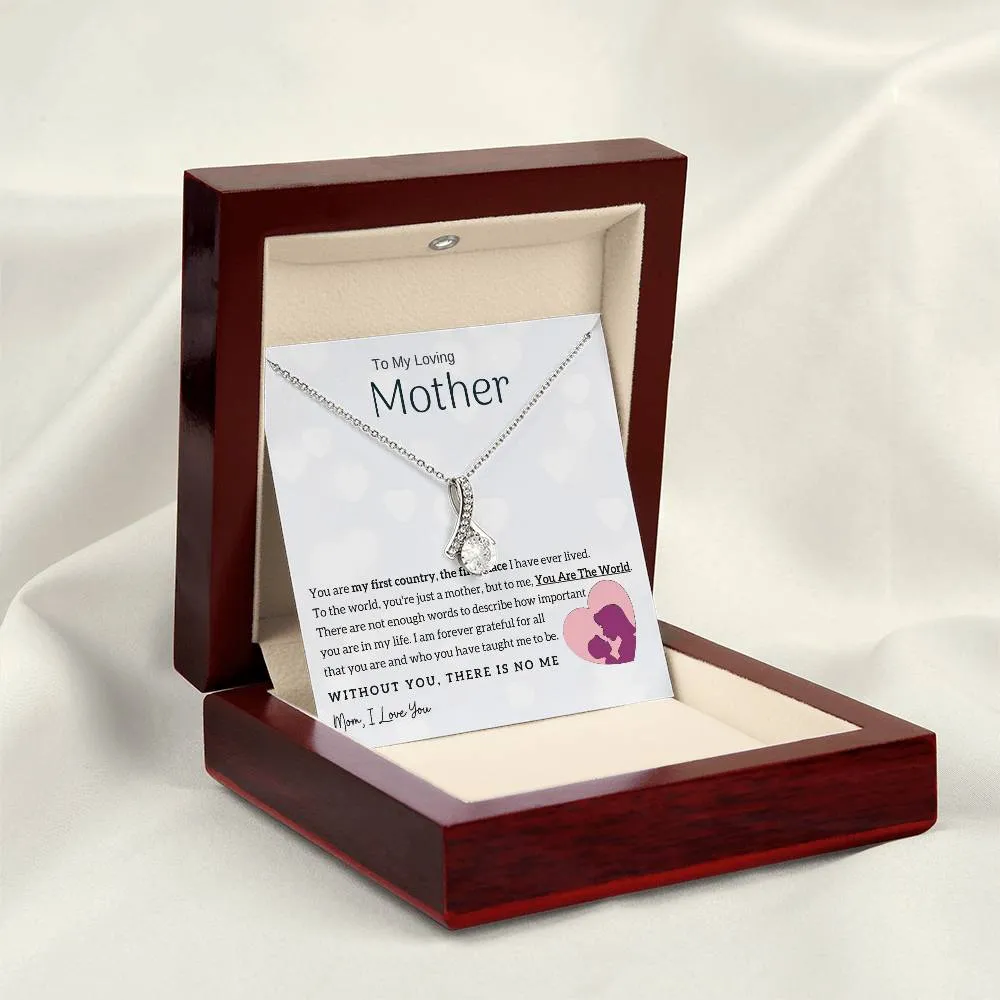 To My Loving Mother - You Are The World To Me! (Limited Time Offer) - Alluring Beauty Necklace