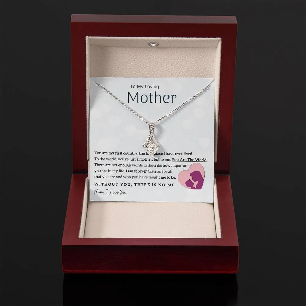 To My Loving Mother - You Are The World To Me! (Limited Time Offer) - Alluring Beauty Necklace