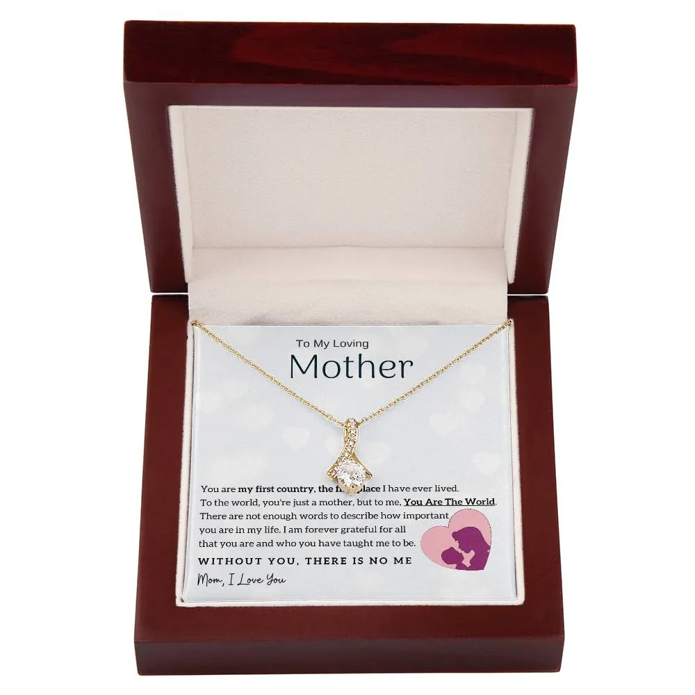 To My Loving Mother - You Are The World To Me! (Limited Time Offer) - Alluring Beauty Necklace