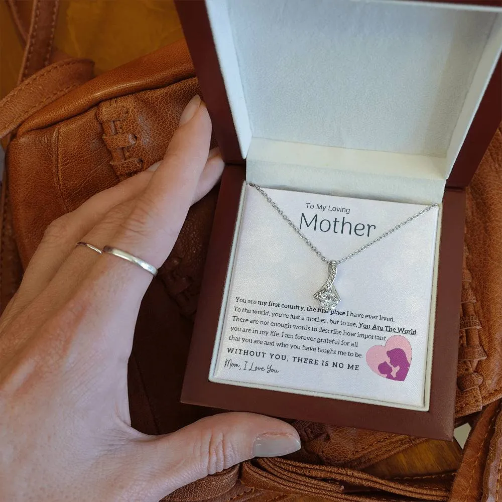 To My Loving Mother - You Are The World To Me! (Limited Time Offer) - Alluring Beauty Necklace