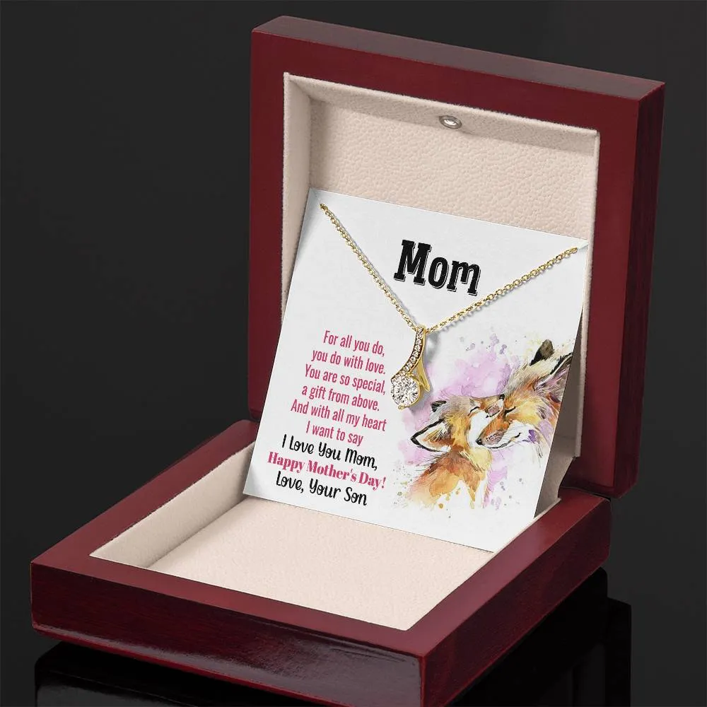 To My Mom - You Are So Special (Limited Time Offer) - Alluring Beauty Necklace